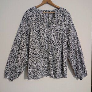 Old Navy Women's Floral Print Long Sleeve Blouse